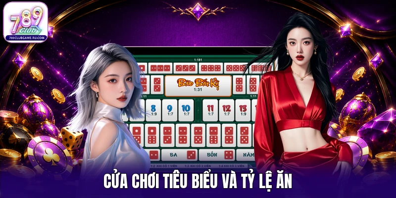 Cửa chơi tiêu biểu và tỷ lệ ăn
